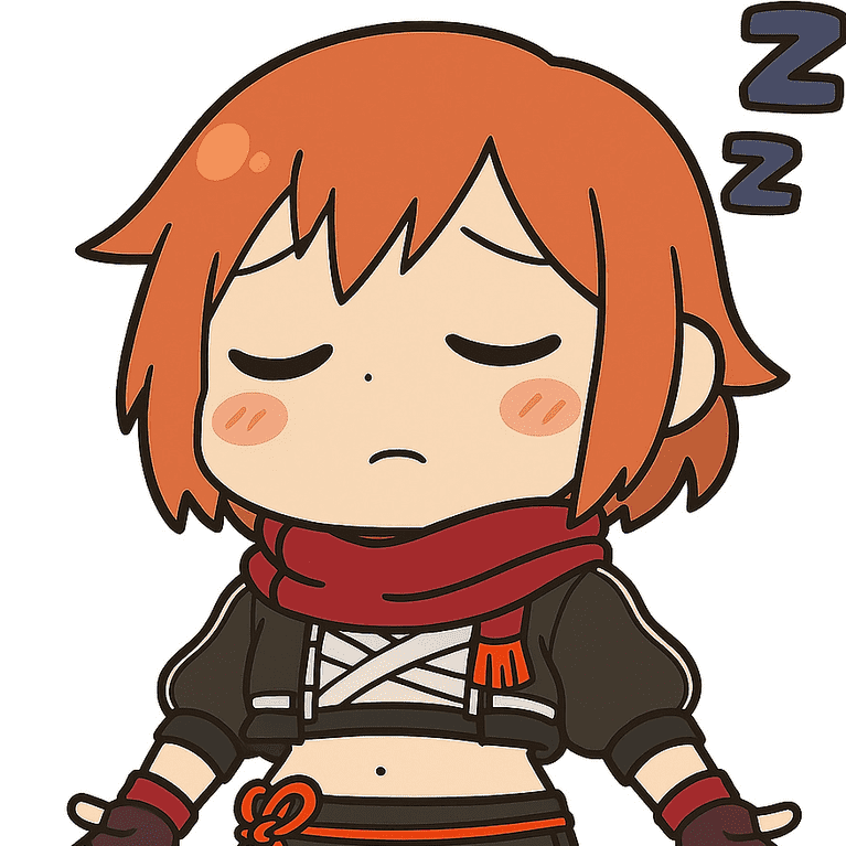 Hiyorisleeping emote for Discord