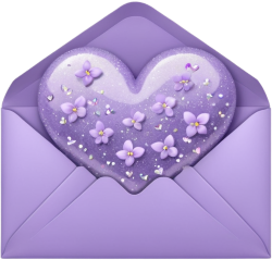 Purpleheartenvelope emote for Discord