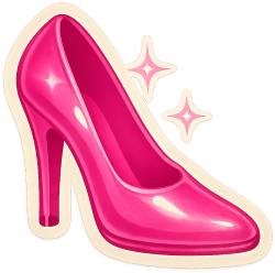 Pinkbarbieshoe emote for Discord