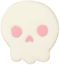 Whiteghostwithpinkeyes emote for Discord