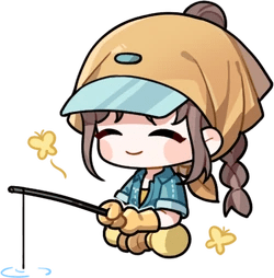 NikkiGoneFishing emote for Discord