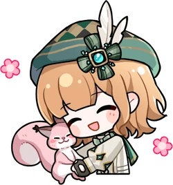 NikkiCushionSquirrel emote for Discord