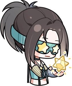 NikkiHoldStar emote for Discord