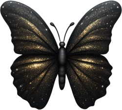 Blackglitterbutterfly emote for Discord