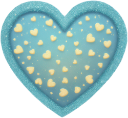 Blueglitterheart emote for Discord