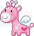 pink_giraffe emote for Discord