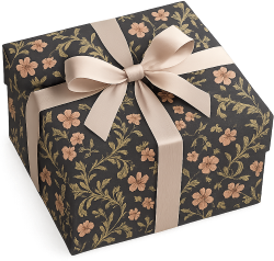 Blackpinkfloralgiftbox emote for Discord