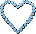 Neonblueheartgif emote for Discord