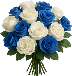 Whiteblueroses emote for Discord