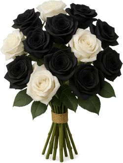 Blackwhiteroses emote for Discord