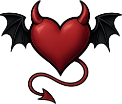 Devilheartwithwings emote for Discord