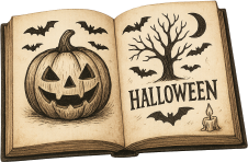 Halloweenbook emote for Discord