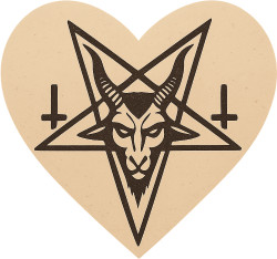 Beigesatanheart emote for Discord