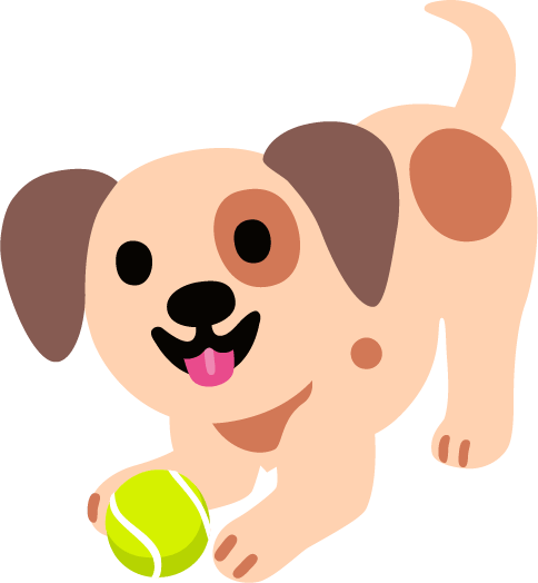 Happydogplaying emote for Discord