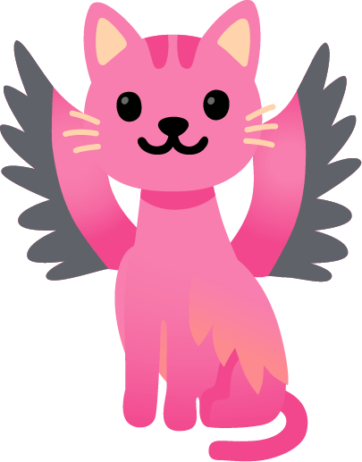 Angelpinkcat emote for Discord