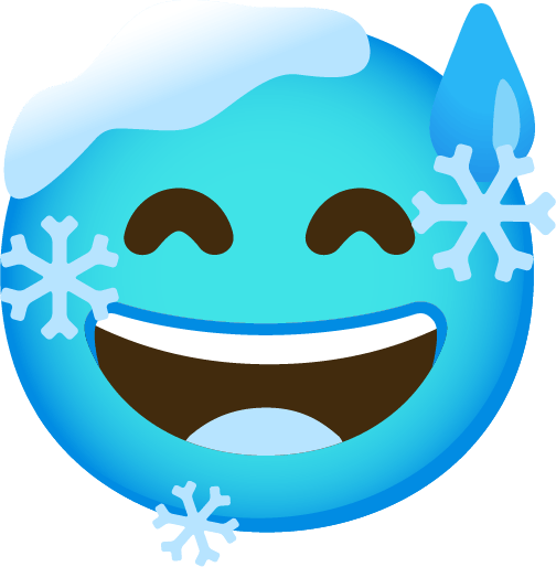 Happycoldemoji emote for Discord