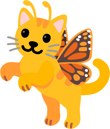 Butterflycat emote for Discord
