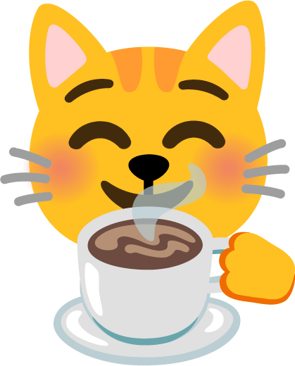 Catdrinkingcoffee emote for Discord