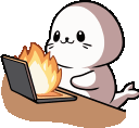 sappyThisIsFine emote for Discord