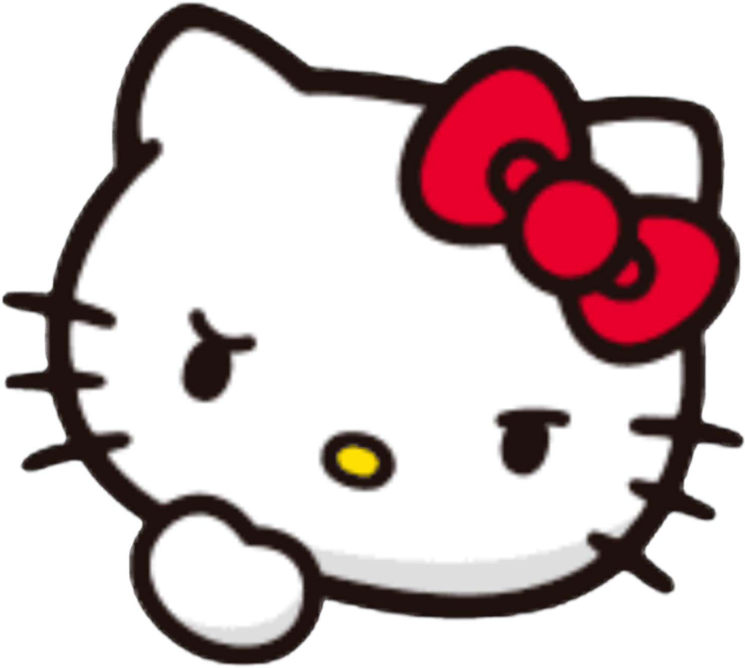 hellokitty_think emote for Discord