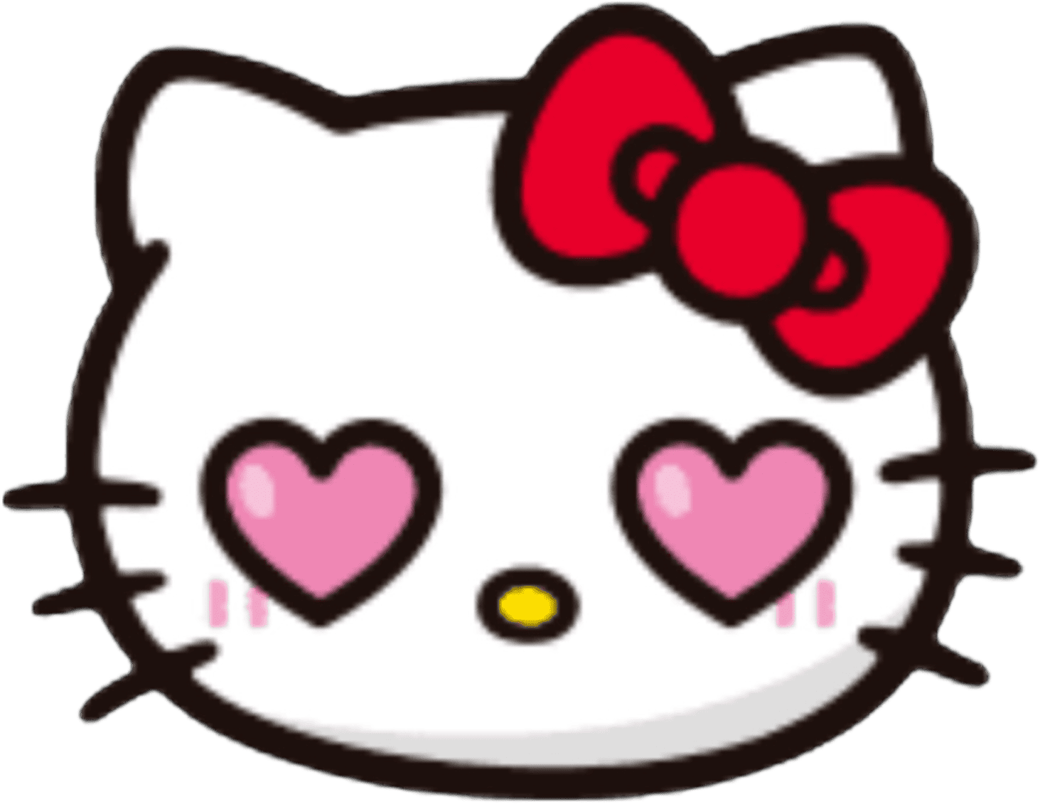 hellokitty_hearteyes emote for Discord