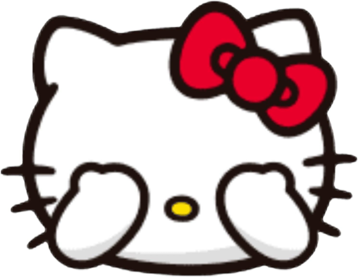hellokitty_hide emote for Discord
