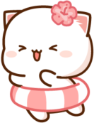 Mochihappy_swim emote for Discord