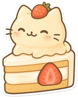 Strawberrycakeandcat emote for Discord