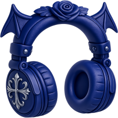 Bluegothicheadphones emote for Discord