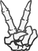 SkeletonPeace emote for Discord