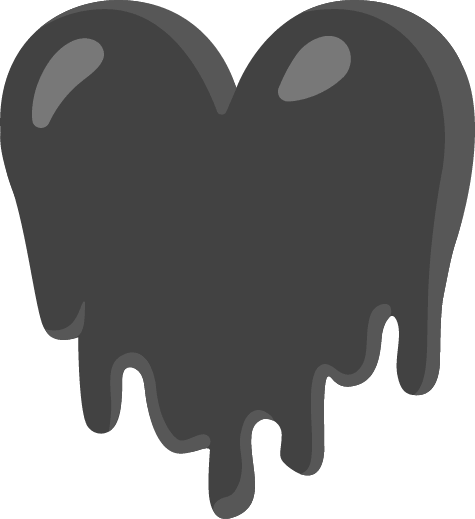 BlackMeltingHeart emote for Discord