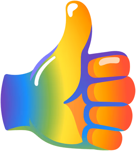 RainbowThumbsUp emote for Discord