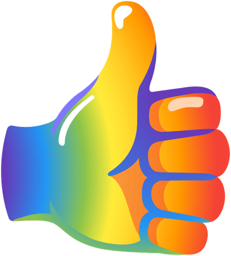 RainbowThumbsUp emote for Discord