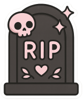 Pastelgothblackripstone emote for Discord