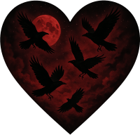 Rednightskyheartwithdarkravens emote for Discord