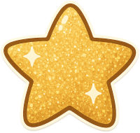 Glitteryellowstar emote for Discord