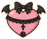 Gothpinkheart emote for Discord
