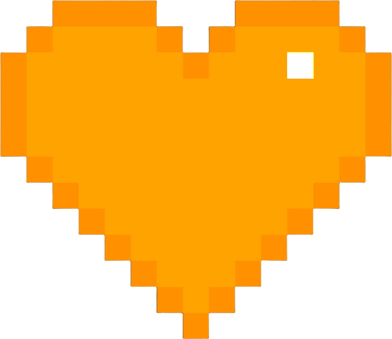 PixelHeartYellow emote for Discord