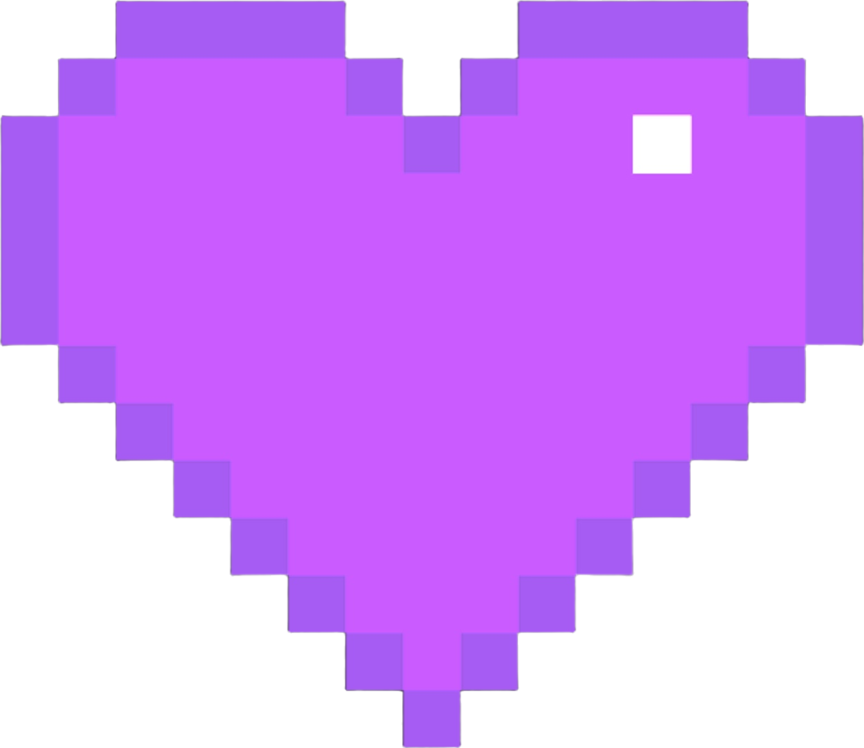 PixelHeartPurple emote for Discord