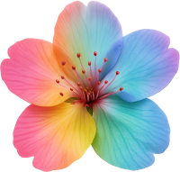 Rainbowsakuraflower emote for Discord