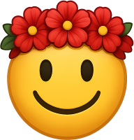 Redfloweremoji emote for Discord