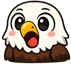 ShockedEagle emote for Discord