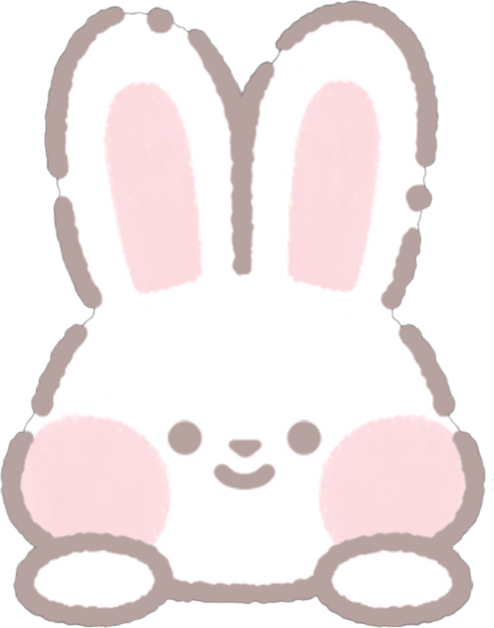 DoodleBunnyPeak emote for Discord