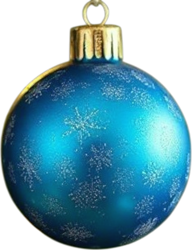 ChristmasBaubleBlue emote for Discord
