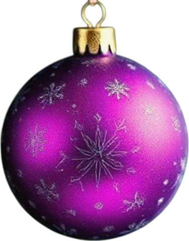 ChristmasBaublePurple emote for Discord
