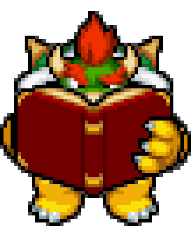 BowserReading emote for Discord