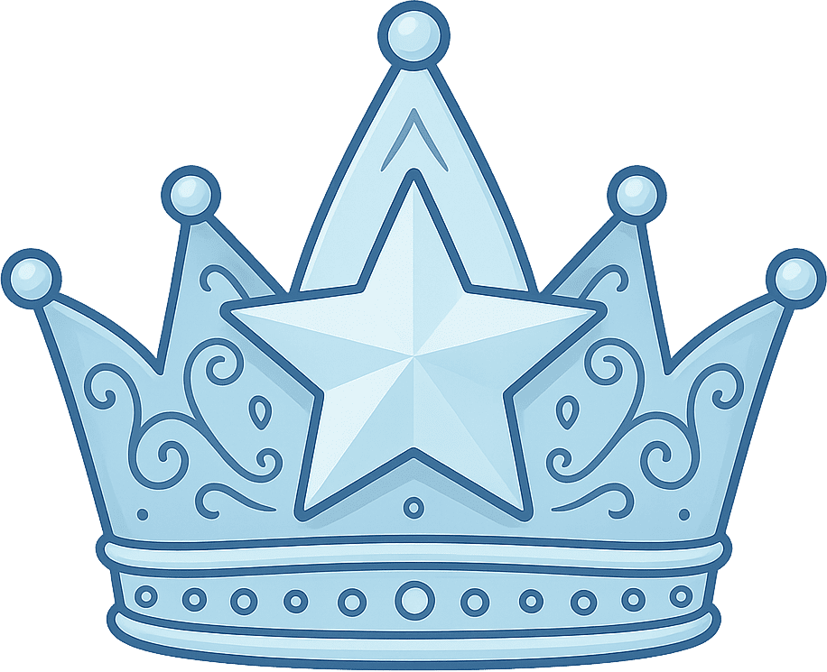 owner_blue_crown_with_star emote for Discord