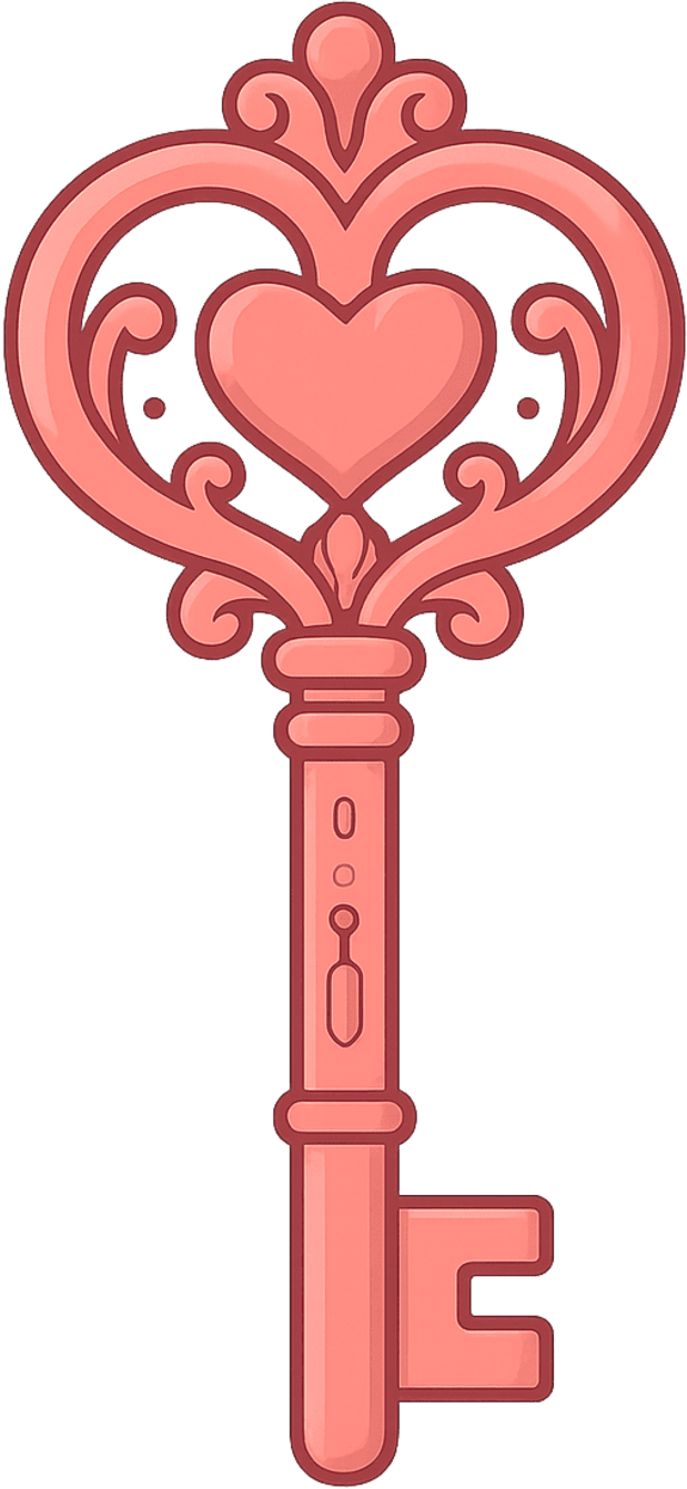red_key_with_heart emote for Discord