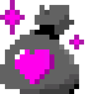 Donation_bag_pink_pixel emote for Discord