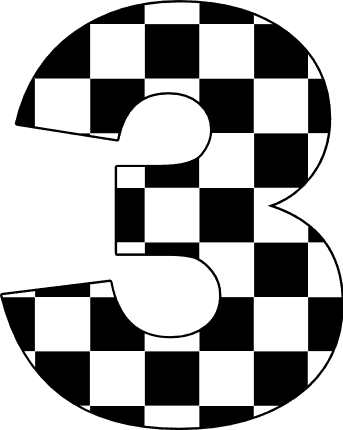 Checkered_Three emote for Discord